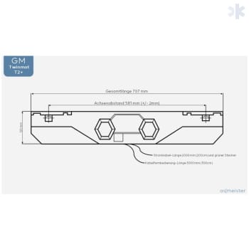 Conjunto de motor de cama com elevação de cabeça e pés - Image 3